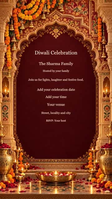 Marigold Haveli Family Gathering — Carved sandstone, marigold garlands and antique brass welcome your family.