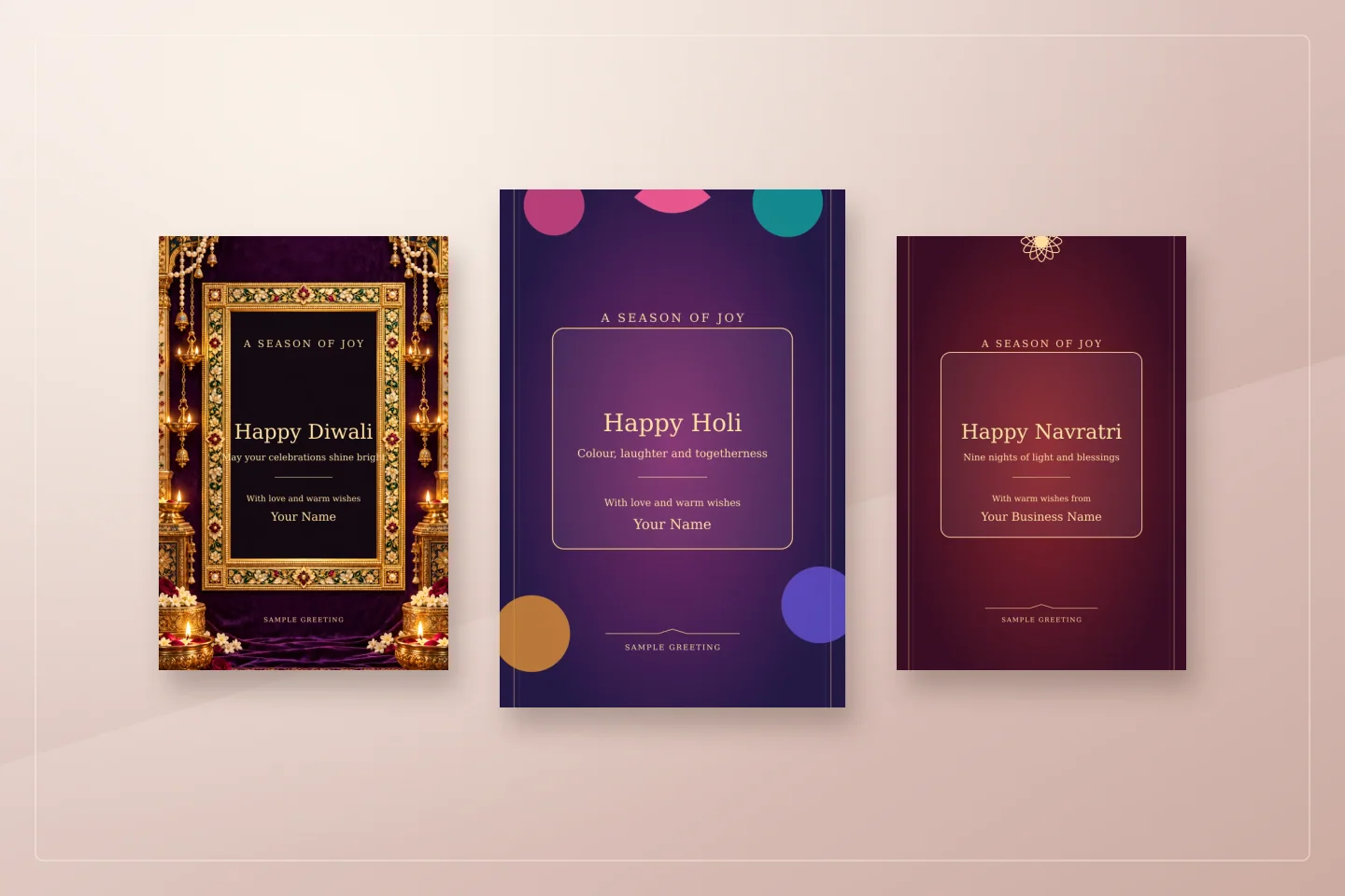 Sample designs for how to remove a photo background for a festival poster