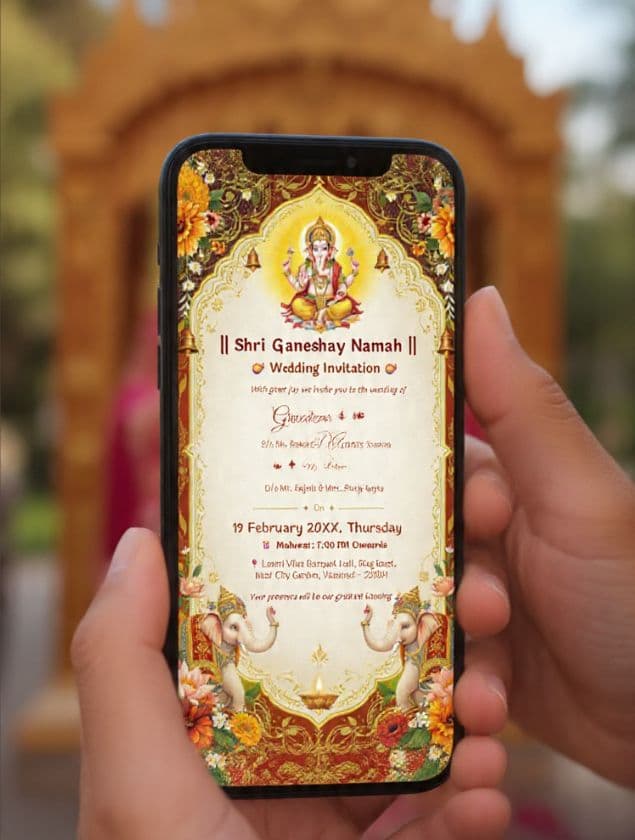 Luxury Indian wedding card envelope