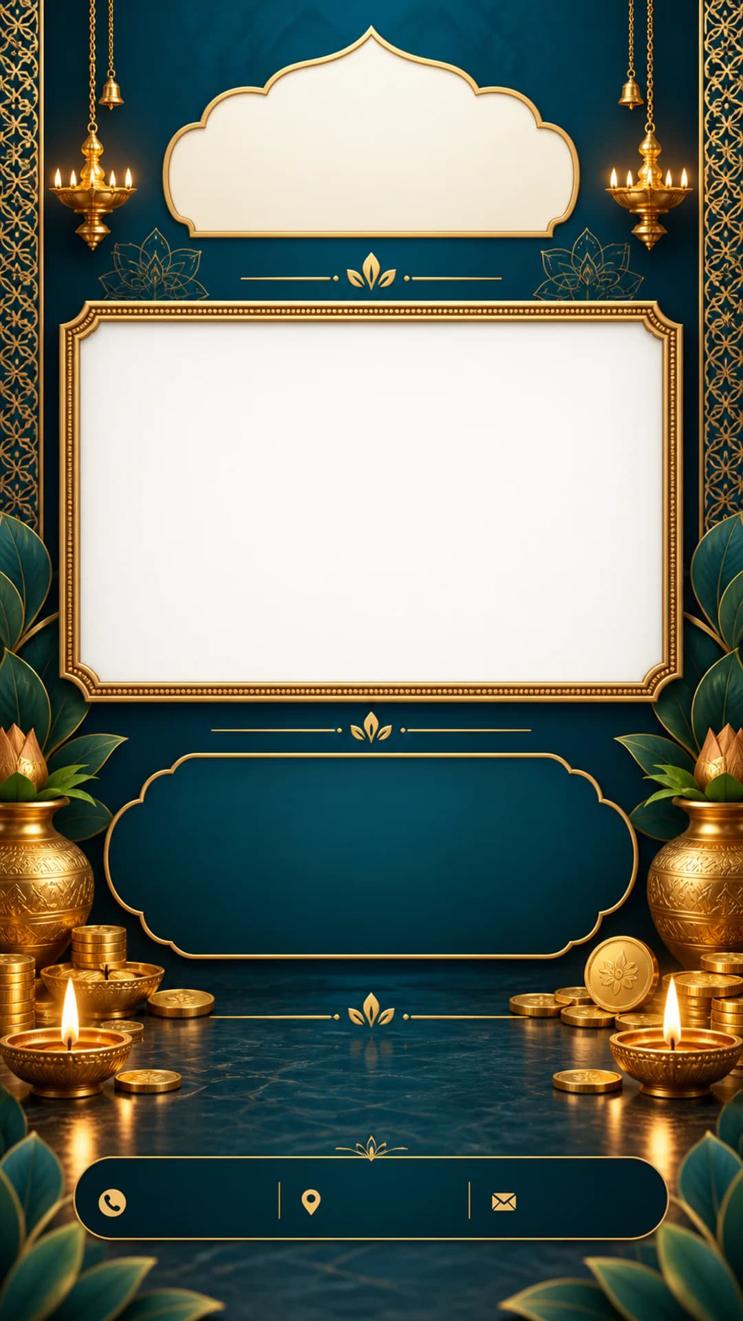 Premium Business Dhanteras Poster editable festival status template