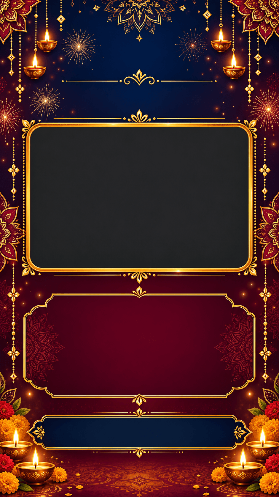 Premium Business Diwali Poster editable festival status template