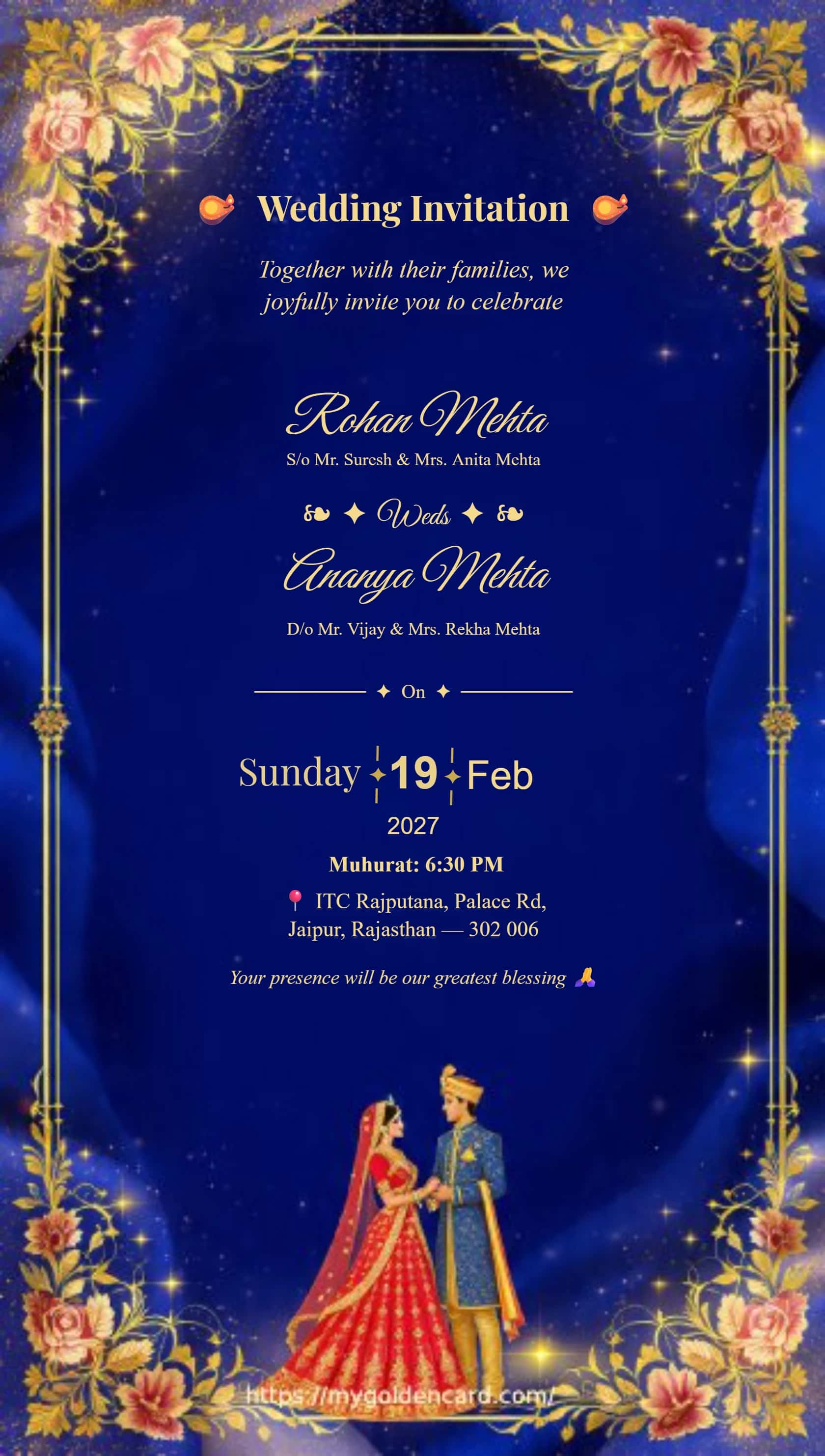 Premium Wedding Invitation Card