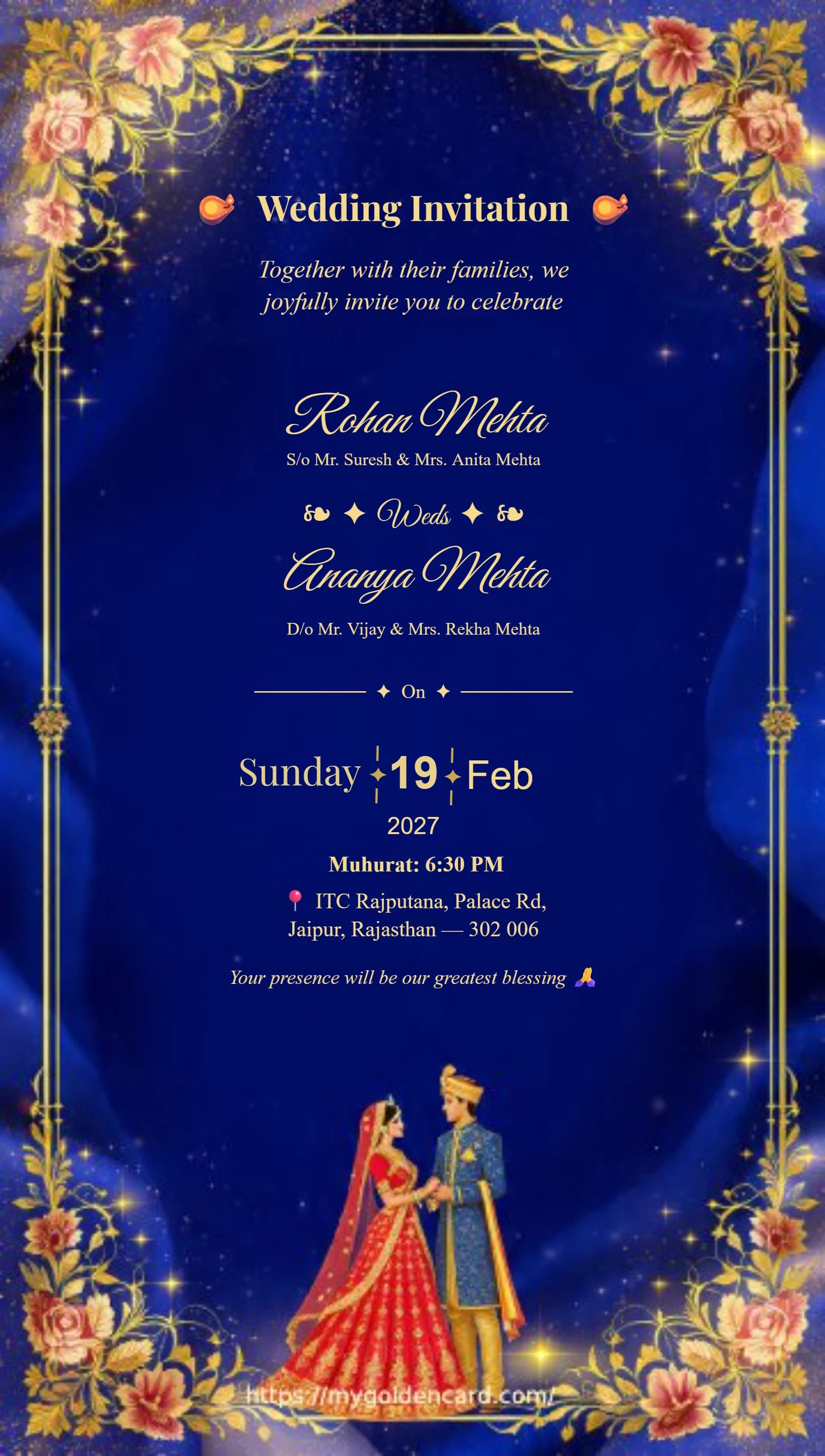 Premium Wedding Invitation Card