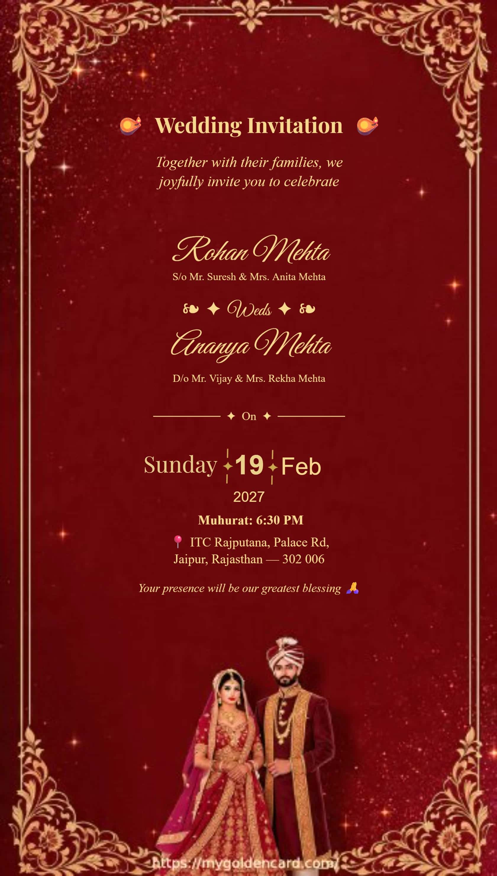 Marron & Gold Elegant Design