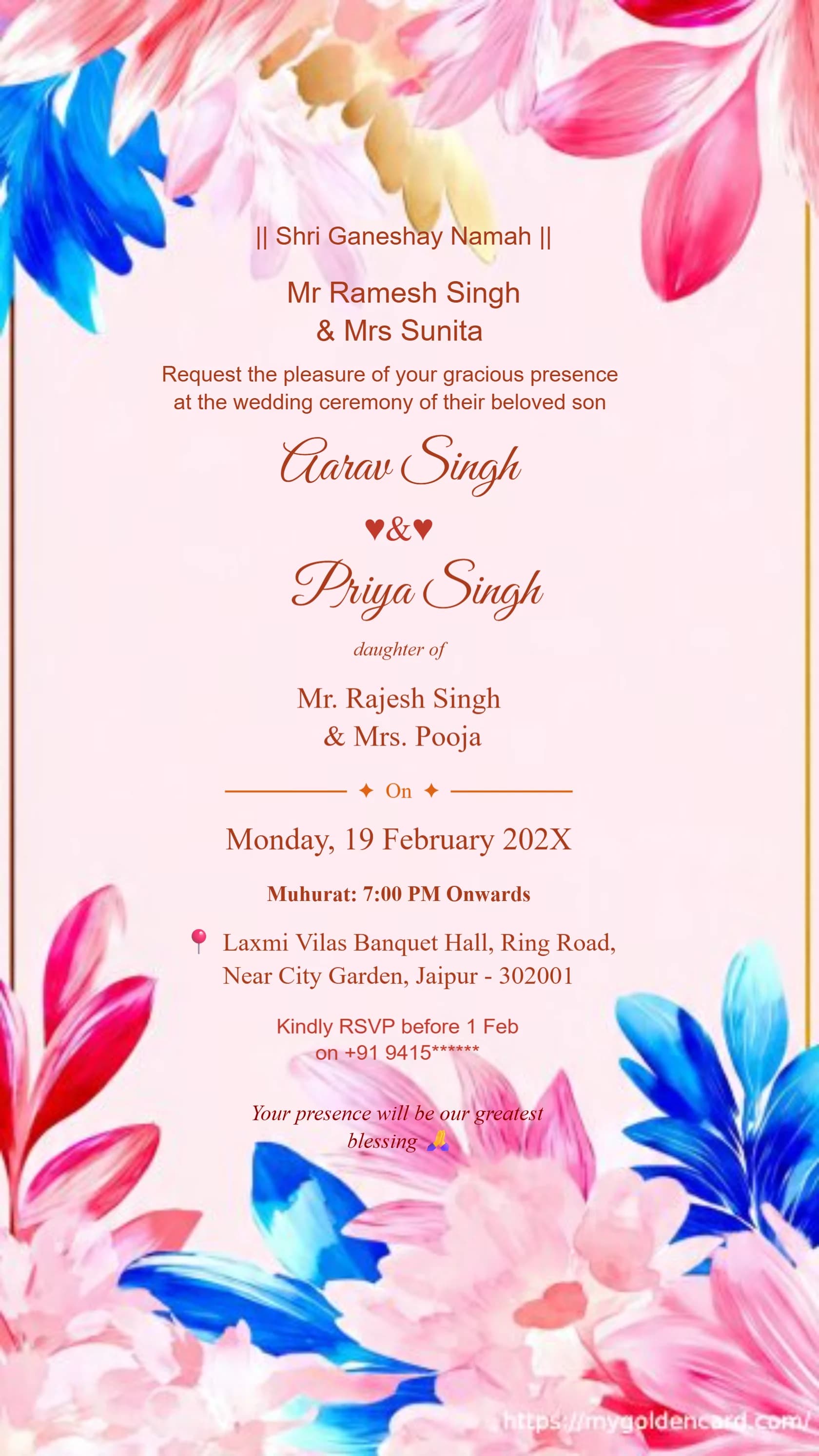 Premium Indian Wedding Invitation Cards