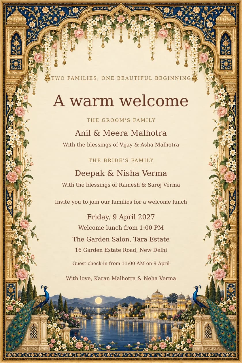 Midnight Jasmine: Family & welcome