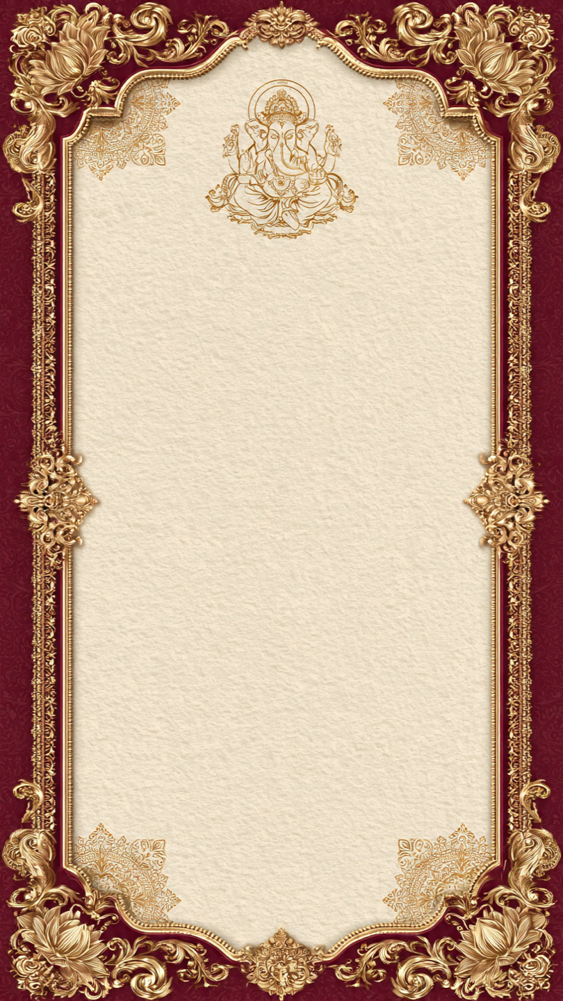 Ganesha Lotus Wedding Invitation 18