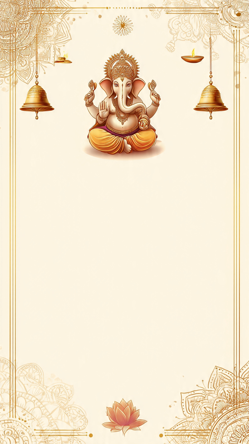 Premium Indian Hindu Wedding Invitation Card 5